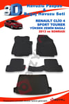 Renault Clio 4 Sport Tourer Yüksek 2013 Ve Sonrası Paspas ve Bagaj Havuzu Seti