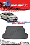Renault Fluence Sedan 2009 Ve Sonrası 3D Bagaj Havuzu Bizymo