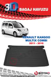 Renault Kangoo 2011-2016 3D Bagaj Havuzu Bizymo