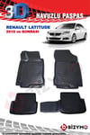 Renault Latitude Sedan 2010+ 3D Havuzlu Paspas Takımı Bizymo