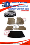 Renault Lattitude Sedan 2010+ Bej Havuzlu Paspas ve Bagaj Havuzu Seti Bizymo