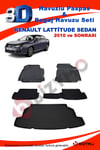 Renault Lattitude Sedan 2010+ Havuzlu Paspas + Bagaj Seti Bizymo