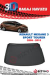 Renault Megane 3 Sport Tourer 2009-2015 3D Bagaj Havuzu Bizymo