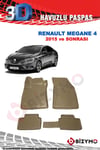 Renault Megane 4 Sedan 2015+ 3D Bej Paspas Takımı Bizymo