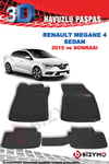 Renault Megane 4 Sedan 2015 Ve Sonrası 3D Paspas Takımı Bizymo