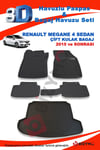Renault Megane 4 Sedan Joy 2016+ Paspas Ve Bagaj Havuzu Seti