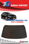 Renault Megene 4 Hb 2016 Ve Sonrası 3D Bagaj Havuzu Bizymo