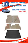Renault Scenic 3 2012-2016 Bej Paspas Ve Bagaj Havuzu Seti