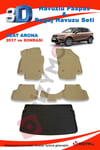 Seat Arona 2017 Ve Sonrası Bej Paspas ve Bagaj Havuzu Seti