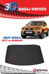 Seat Ateca 4X4 2017 Ve Sonrası 3D Bagaj Havuzu Bizymo