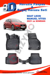 Seat Leon 2021 Sonrası (manuel vites) 3D Havuzlu Paspas Bizymo
