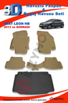 Seat Leon Hb 2013 Ve Sonrası Bej Paspas ve Bagaj Havuzu Seti