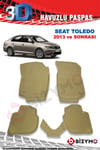 Seat Toledo Sedan 2013 Ve Sonrası Bej 3D Paspas Takımı Bizymo