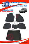 Skoda Kodiaq 2017 Ve Sonrası Paspas Ve Bagaj Havuzu Seti