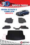 Skoda Octavıa 2 Combi Stw 2005 - 2012 Havuzlu Paspas ve Bagaj Seti Bizymo