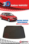 Skoda Rapid Spaceback Hb 2014 Ve Sonrası 3D Bagaj Havuzu Bizymo