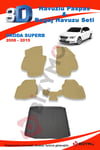 Skoda Superb 2008-2015 Bej Paspas ve Bagaj Havuzu Seti