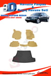 Skoda Superb Sedan 2003-07 Bej Havuzlu Paspas + Bagaj Set Bizymo