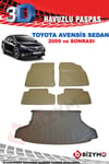 Toyota Avensis Sedan 2009+ Bej Havuzlu Paspas +Bagaj Seti Bizymo
