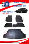 Toyota Corolla B 1999-2002 3D Paspas ve Bagaj Havuzu Seti