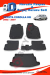 Toyota Corolla Hb 2002-2007 Paspas ve Bagaj Havuzu Seti