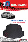 Toyota Corolla Hybrid Sedan 2019 ve Sonrası 3D Bagaj Havuzu Bizymo