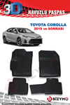 Toyota Corolla Hybrid Sedan 2019 ve Sonrası 3D Paspas Takımı Bizymo