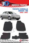 Toyota Corolla Sedan ve Hb 2002-2007 3D Paspas Takımı Bizymo