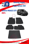 Toyota Proace City 2021+ 3D Paspas ve Bagaj Havuzu Seti Bizymo