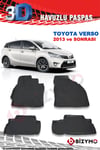 Toyota Verso 2013 Ve Sonrası 3D Paspas Takımı Bizymo