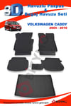 Volkswagen Caddy 2004-2010 Paspas Ve Bagaj Havuzu Seti