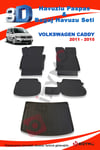 Volkswagen Caddy 2011-2015 Paspas Ve Bagaj Havuzu Seti