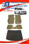 Volkswagen Caddy 2015+ Bej Havuzlu Paspas ve Bagaj Seti Bizymo
