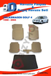 Volkswagen Golf 4 1998-2004 Bej Paspas Ve Bagaj Havuzu Seti