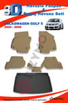 Volkswagen Golf 5 2004-2008 Bej Paspas ve Bagaj Havuzu Seti