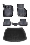 Volkswagen Golf 8 (Otomatik Vites) 3D Paspas ve (Alt) Bagaj Seti Bizymo
