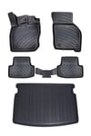 Volkswagen Golf 8 (Otomatik Vites) 3D Paspas ve (Üst) Bagaj Seti Bizymo