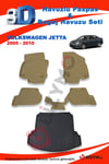 Volkswagen Jetta 2005-2010 Bej Paspas ve Bagaj Havuzu Seti