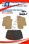 Volkswagen New Beetle 2014 Ve Sonrası Bej Paspas ve Bagaj Havuzu Seti
