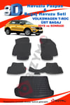 Volkswagen T-Roc 2019+ 3D Havuzlu Paspas + Üst Bagaj Havuzu Set