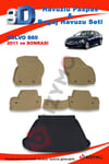 Volvo S60 2011 Ve Sonrası Bej Paspas ve Bagaj Havuzu Seti
