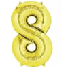 8 Rakam Folyo Gold Balon Büyük 100 cm