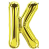 K Harf Folyo Gold Balon Küçük 35 Cm