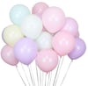 Makaron Karışık Renk Balon 12 Adet