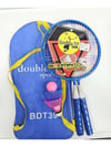 Double W Mavi Badminton Raket Seti - Okul ve Piknik Tipi Full Set