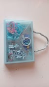 Sevimli Stitch Temalı Çantalı Çocuk Saç Aksesuar & Toka Set