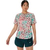 Asics Road All Over Print Ss Top kadın Tişört