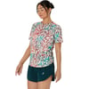 Asics Road All Over Print Ss Top kadın Tişört