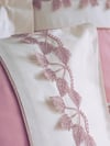 Cotton Box Brode Nakışlı Çift Kişilik Saten Nevresim Takımı Niobe Pembe