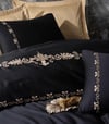 Cotton Box Brode Nakışlı Çift Kişilik Saten Nevresim Takımı Gloria Gold